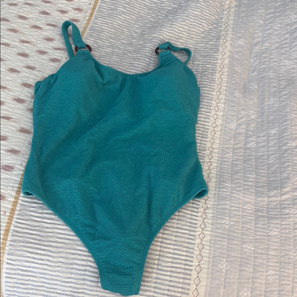 Shade & Shore Teal One Piece Swimsuit